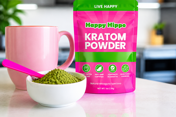 kratom-powder-in-white-bowl-with-pink-mug-in-background