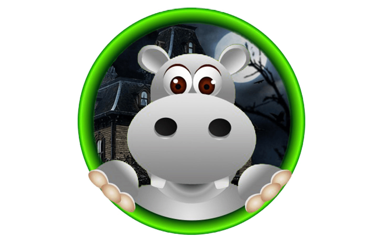 Featured Image of Puddles the Hippo character representing the Happy Hippo Product White Borneo Kratom Powder (Ghost Hippo)