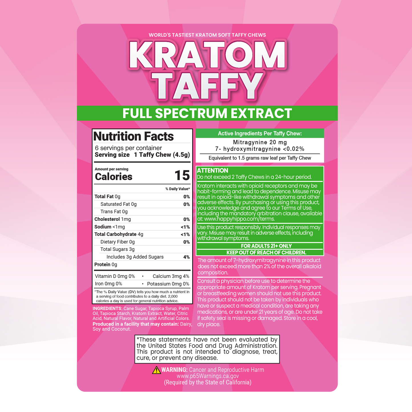 Kratom Extract Taffy