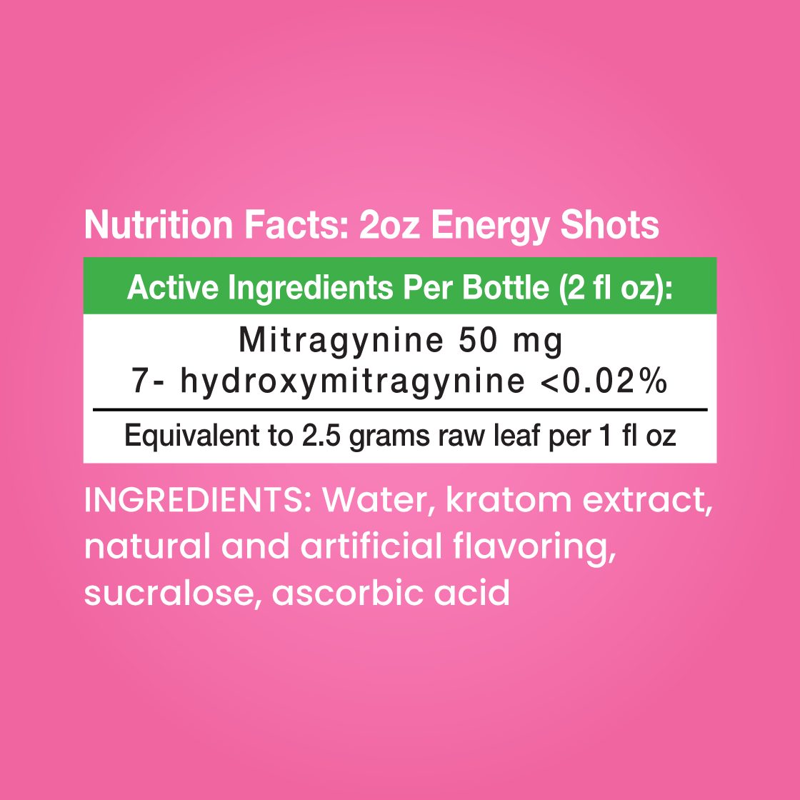 Kratom Energy Shot (New Way Better Taste!)