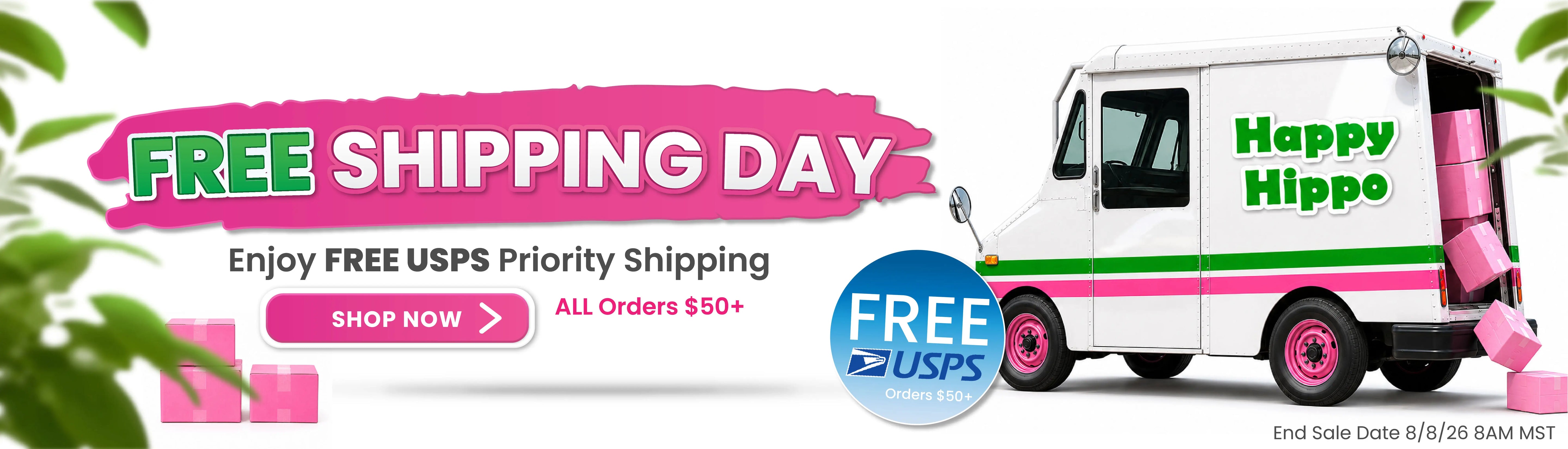 Free Shipping Orders $50+