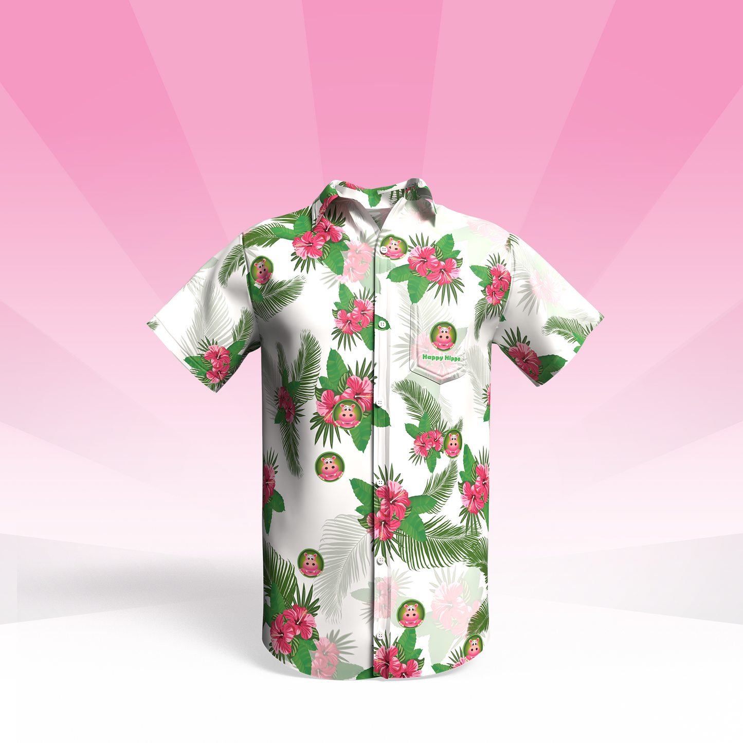 Happy Hippo Hawaiian Shirt