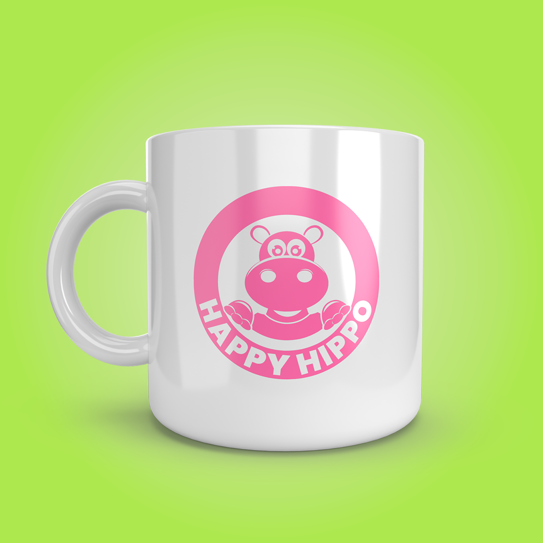 Happy Hippo Ceramic Mug