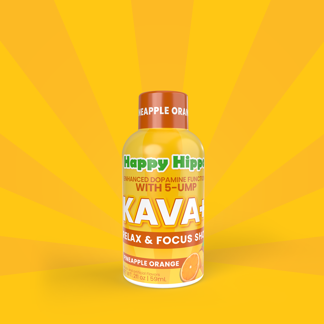 Kava+ (Relax & Focus Shot) Happy Hippo