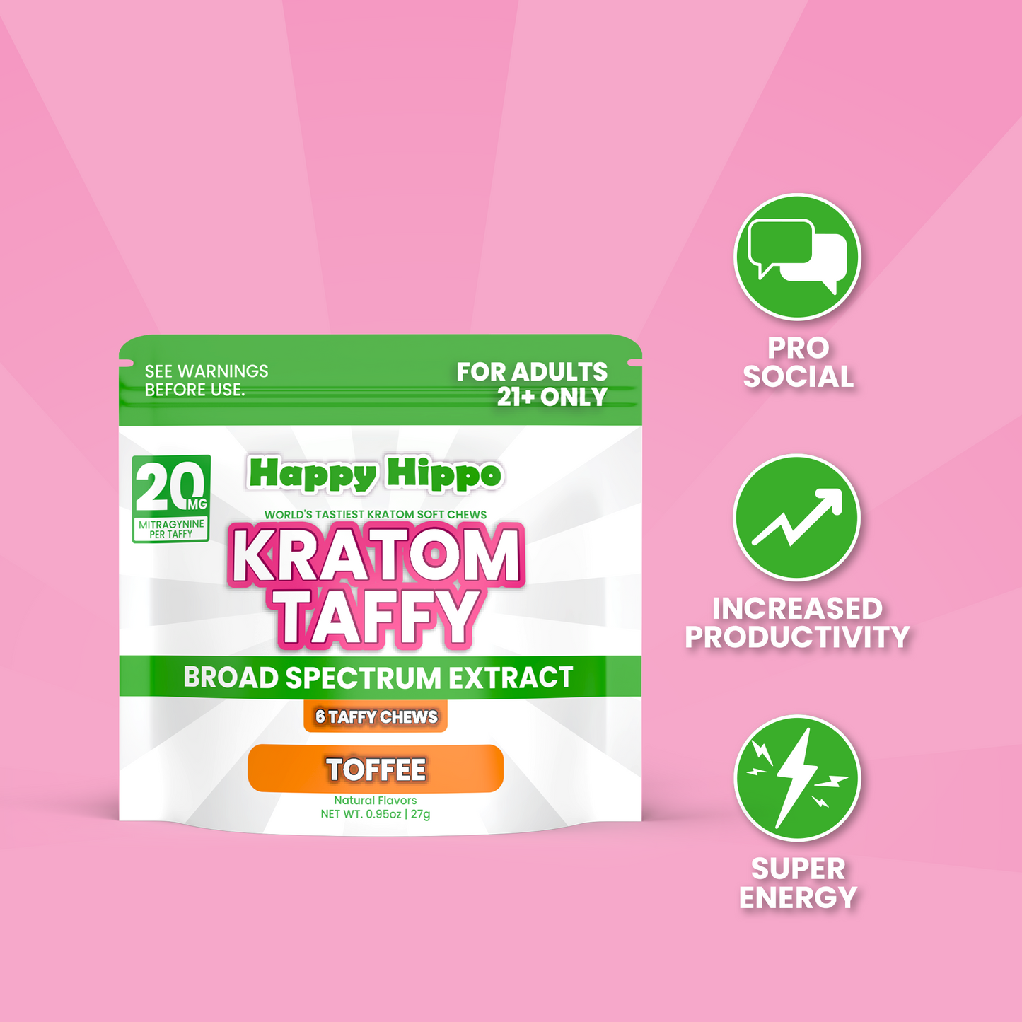 Kratom Extract Taffy