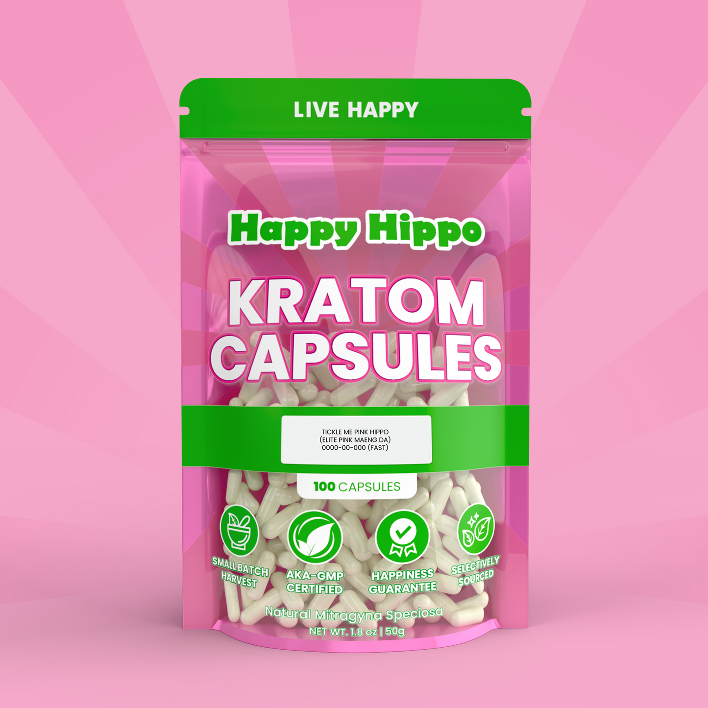 Tickle Me Pink Hippo
