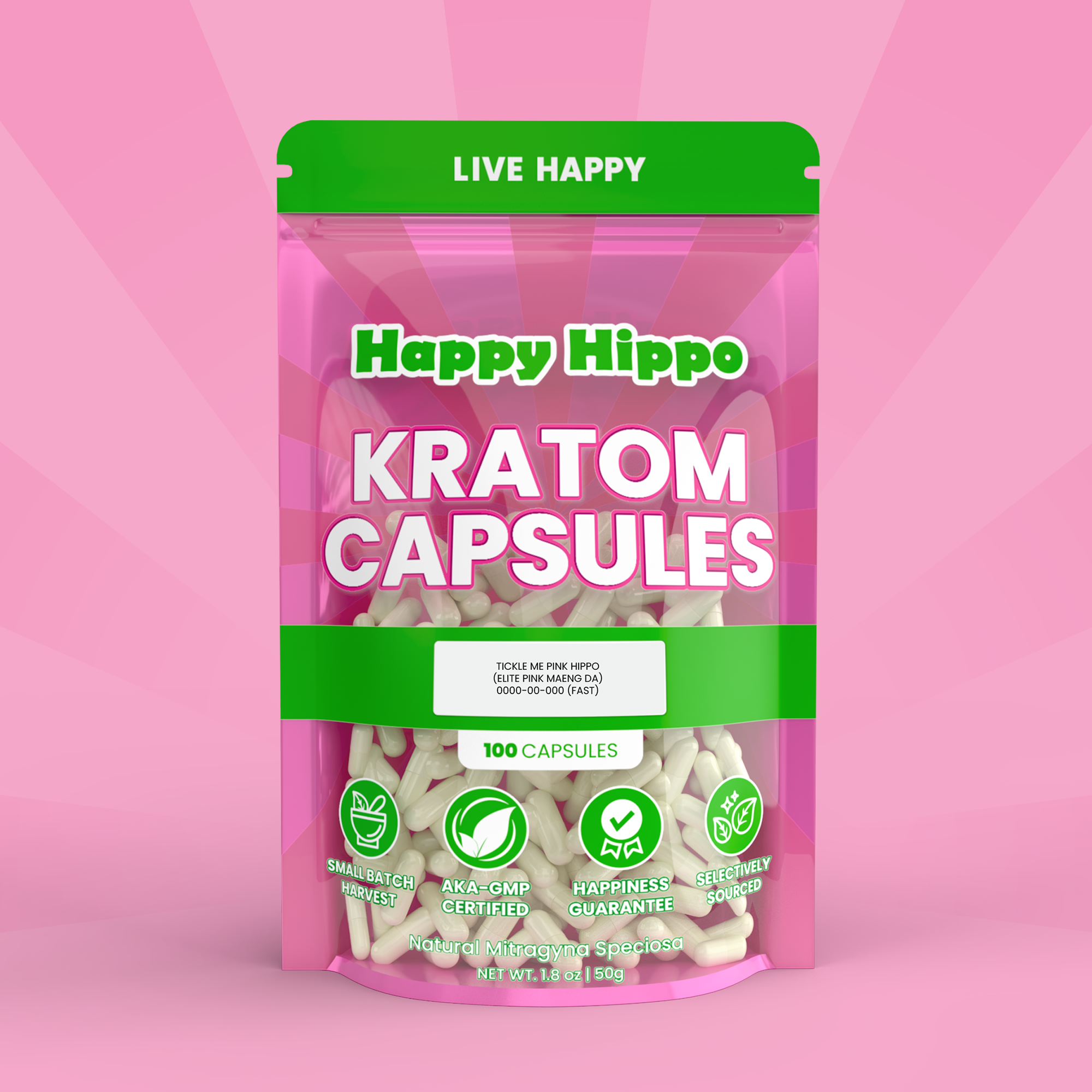 Tickle Me Pink Hippo