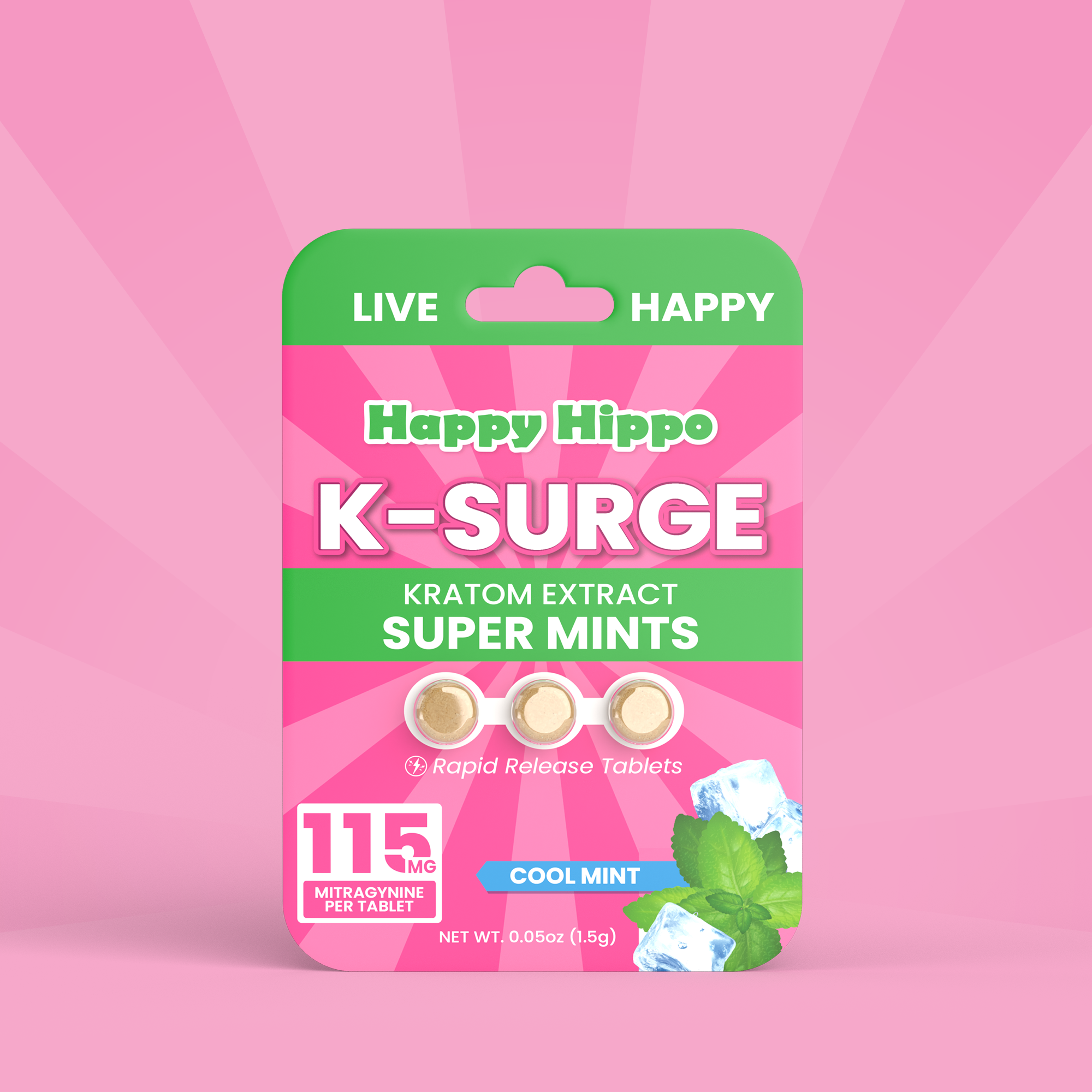 K-Surge Kratom Extract Tablets (3 Count Pack)