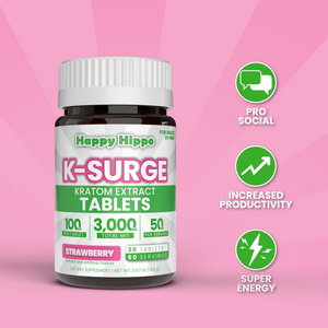 (NEW) K-Surge Kratom Extract Tablets (4 Count Pack)