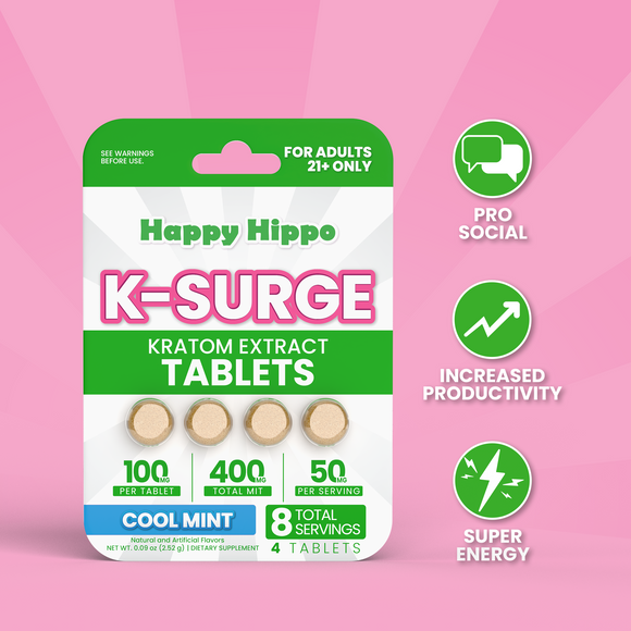[NEW] K-Surge Kratom Extract Tablets (4 Count Pack)