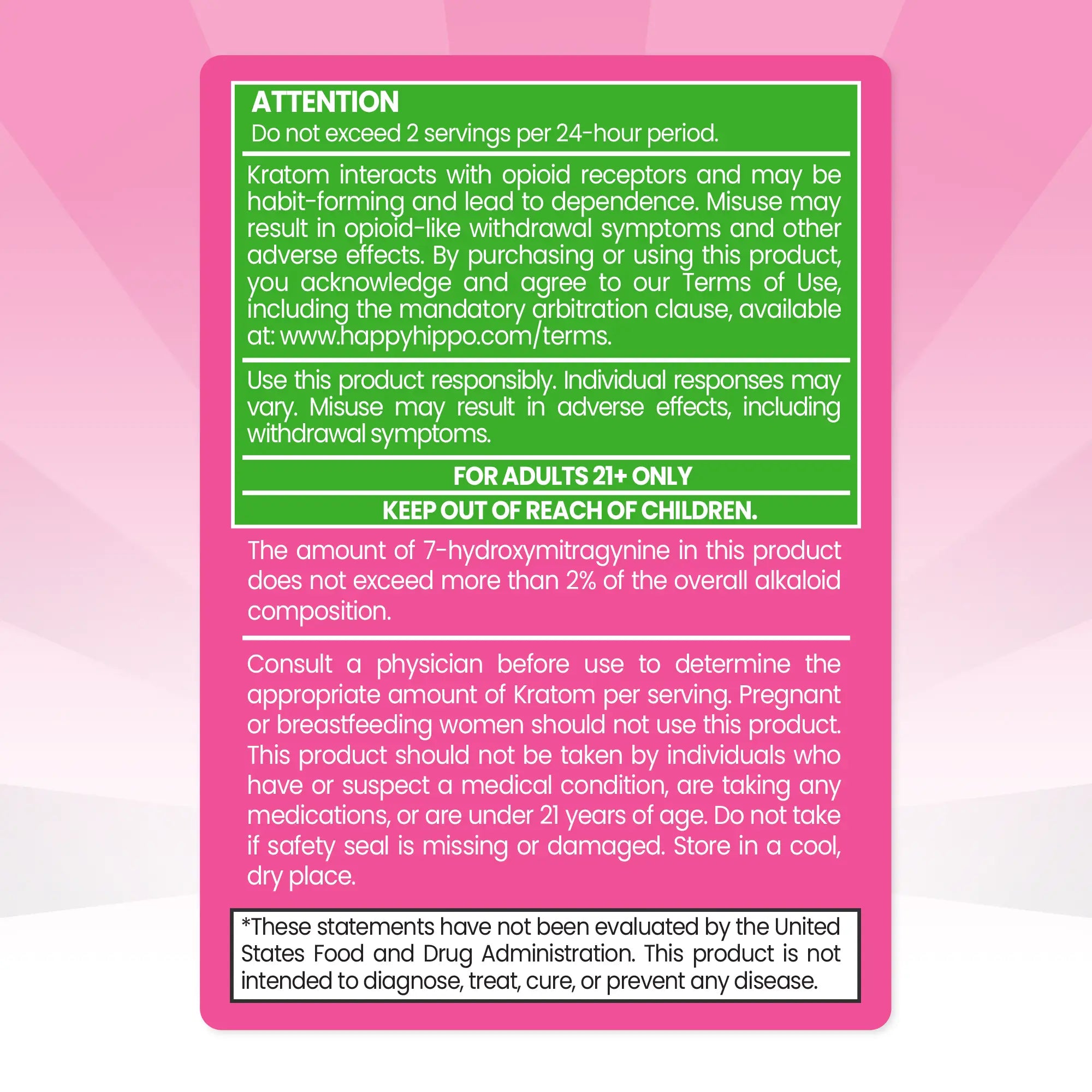 5-Strain Kratom Sample Pack