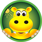 Avatar image of Yellow Hippo Character looking happy, with the shining sun in the background