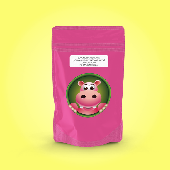Product Image - Bag of Happy Hippo Solomon Chief Instant Kava Powder with 7% Kavalactones