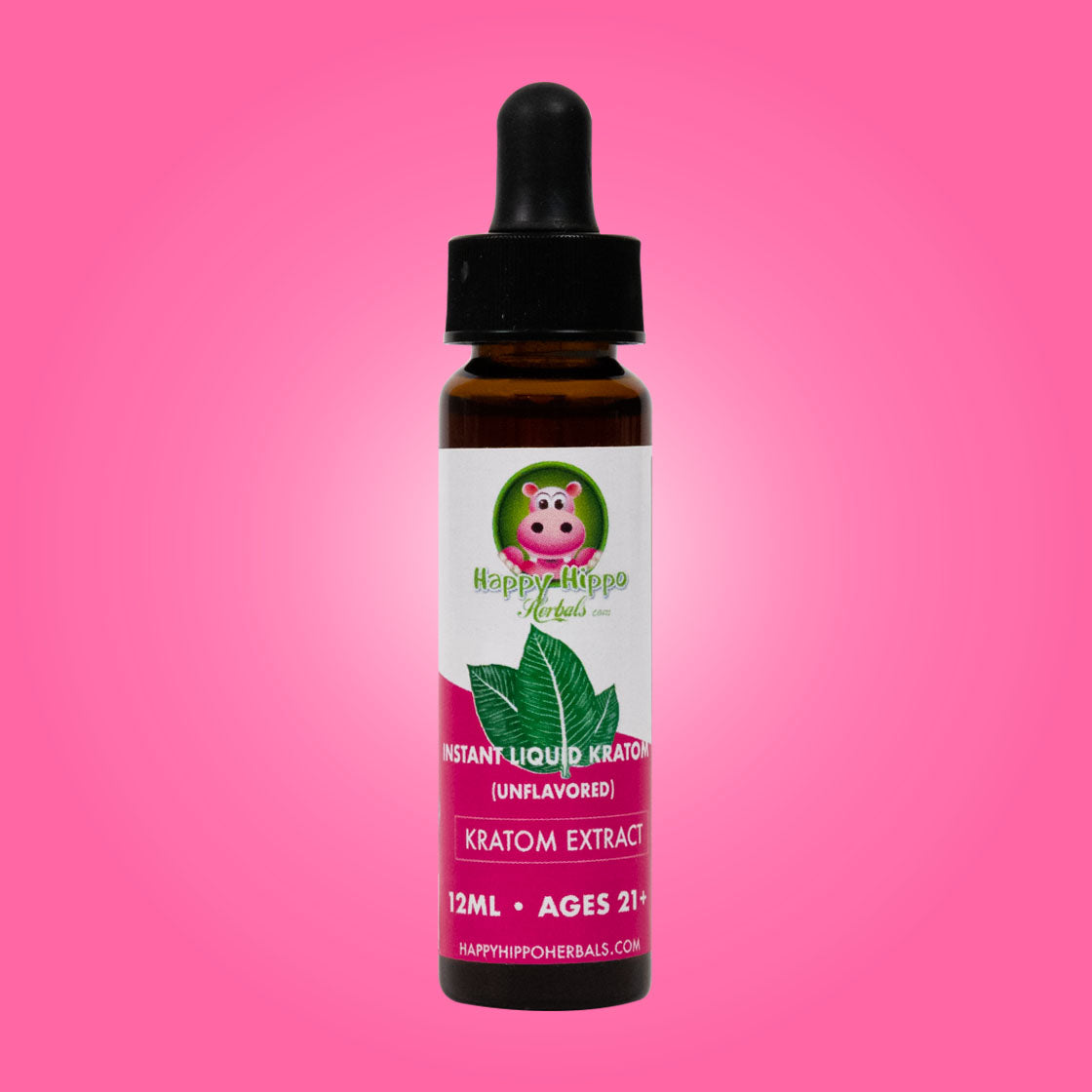 Product Image depicting Instant Liquid Kratom Extract in dropper bottle - Unflavored